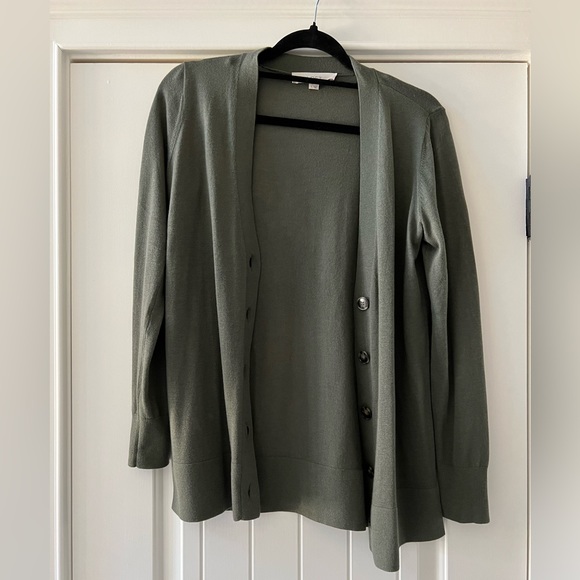 LOFT Sweaters - Loft Olive Green Cardigan